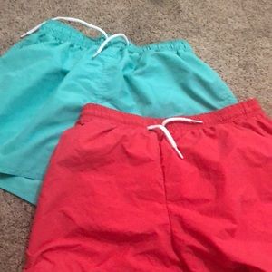 Two swimsuits for men. Two for $15. Size S